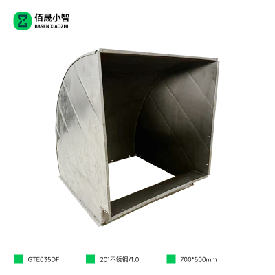 佰晟小智 弯头 GTE035DF 不锈钢共板弯头(带不锈钢角码)