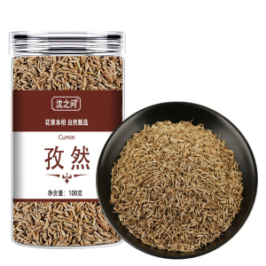 新疆非特级正宗孜然粒粉家用烧烤调料撒料商用粗粉半颗粒半碎面无硫 孜然100克