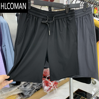 HLCOMAN新款运动裤男夏季薄款冰丝裤子速干裤短裤休闲裤凉爽弹力大裤衩