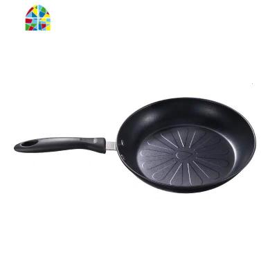 不粘煎蛋平底锅煎烙饼无油烟煎锅电磁炉煎蛋饺锅班戟锅汉堡机 FENGHOU 白色盖子