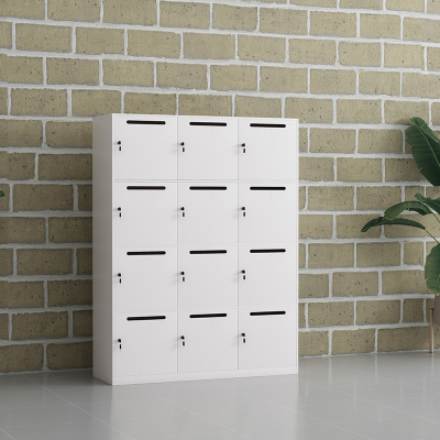 初嘉(CJ)家用投递柜带锁多门小信箱室外邮箱派件储物柜十二门(横三竖四)