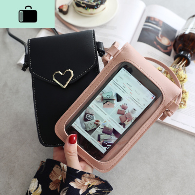 简约超薄装手机钥匙零钱包袋 大屏通用透明触屏手机包女斜挎百搭NEW LAKE女斜挎包