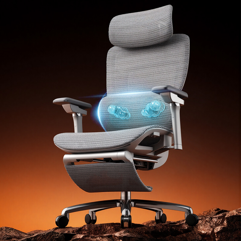 歌德利Q7电动按摩椅智能人体工学椅子电脑椅家用久坐舒适办公转椅