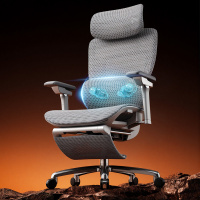 歌德利Q7电动按摩椅智能人体工学椅子电脑椅家用久坐舒适办公转椅