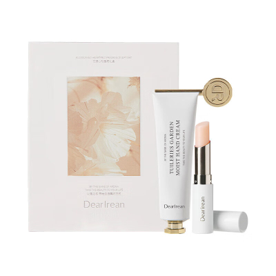 独特艾琳花漾心动香氛礼盒手霜水润保湿护理套装手霜35ml+唇膏3g