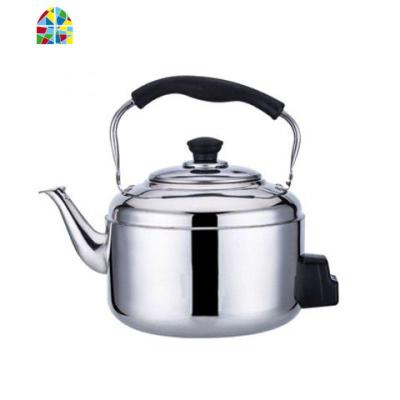 不锈钢电热水壶大容防干烧家用烧水壶电水壶鸣笛电茶壶4-5L6L7L8L FENGHOU 6升加厚电用(95cm电线)