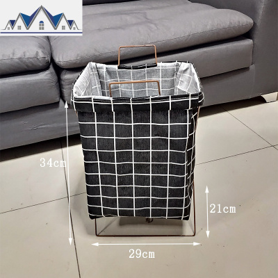 北欧玩具脏衣服收纳筐脏衣篮篓桶可折叠装防水家用布艺大号卫生间 三维工匠收纳篮