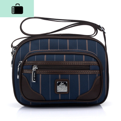 多隔层女士斜跨收钱包大容量单肩妈妈包做生意收银售票包休闲布。NEW LAKE女斜挎包