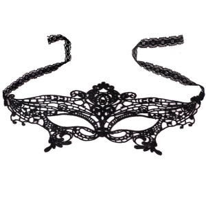 情趣内衣眼罩女士性感蕾丝花边可搭配男女式情趣睡衣套装吊带睡裙子三点连体衣裤破洞透明诱惑免脱女人长夜漫漫成人女性用品 黑色 均码