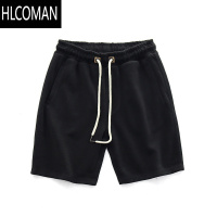 HLCOMAN日系港风夏季男宽松抽绳五分裤ins薄款休闲跑步运动短裤外穿