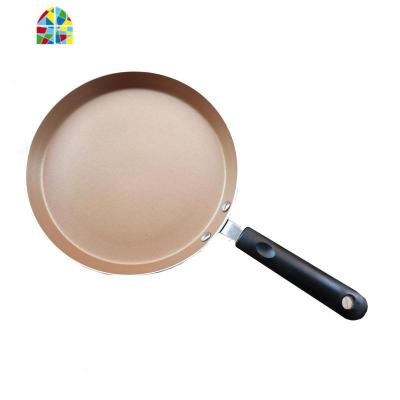 Lunar8寸千层蛋糕饼皮平底煎锅披萨烤盘班戟日式不粘锅 FENGHOU ??8寸黑边金底??