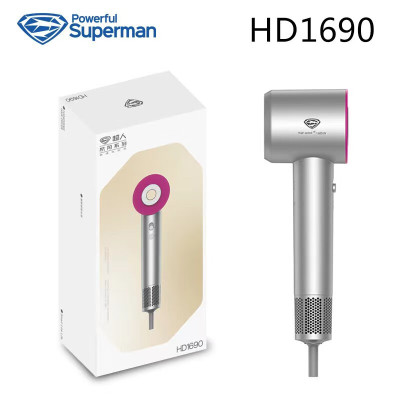 超人1690杭阳无叶中空速电吹风机负离子发廊家用宿舍冷热吹风筒干发器