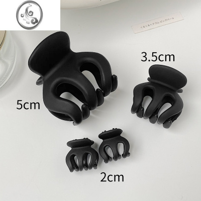 JiMi简约磨砂发夹女高马尾固定器丸子头抓夹气质2023新款发卡子头饰