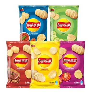 乐事薯片40g*6包原切马铃薯片膨化食品休闲零食真薯薄切薄脆下午茶(混合口味)