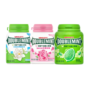绿箭 无糖混合口香糖 约40粒56g*3瓶 木糖醇新口气 休闲零食糖果