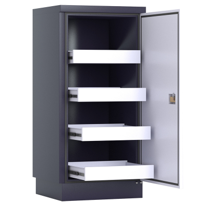 初嘉(CJ)防磁柜信息安全柜音像档案防磁储存柜CD光盘柜磁盘柜U盘柜 4抽