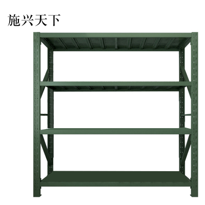 施兴天下安保装备器材存放架军绿色拆装盾牌货架2米长存放架2000*600*2000