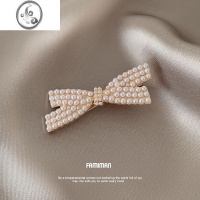 JiMiins网红气质发夹女2023年新款珍珠侧边后脑勺夹子头饰刘海一字夹