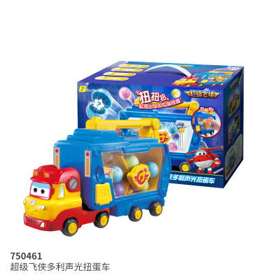 奥迪双钻超级飞侠公仔玩偶儿童玩具变形机器人小飞机全款 多利声光扭蛋车趣味扭声光玩具