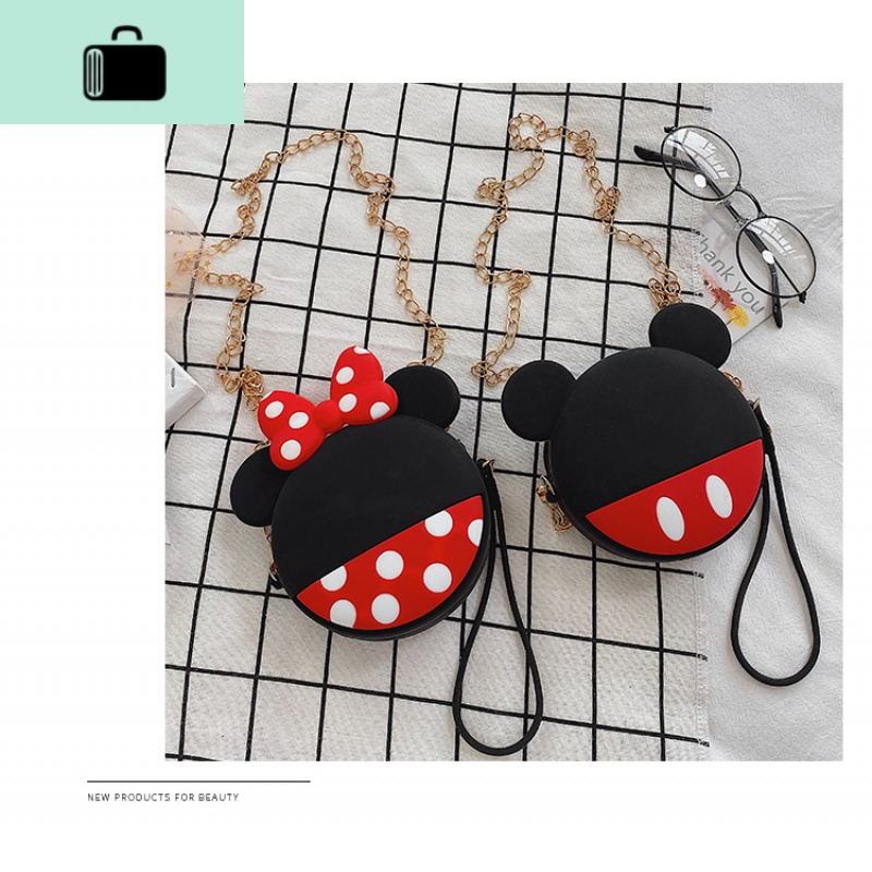 网红可爱小包包女2020新款女童女宝宝零钱单肩斜挎包女卡通链条包NEW LAKE女士钱包/卡包