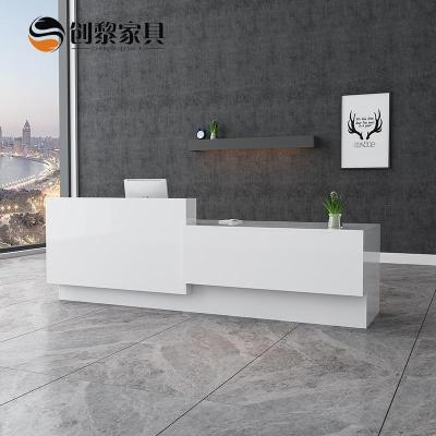 汐岩办公家具 前台接待台烤漆大厅接待 尺寸可定制 912