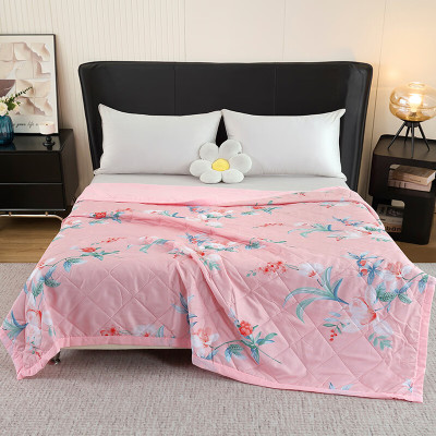 北极绒清爽夏凉被-花意BJRB507 粉色 150x200cm