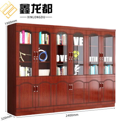 鑫龙都书柜六门台