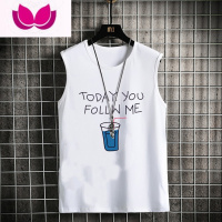 七斓背心男潮夏季外穿无袖t恤运动潮流宽松学生ins汗背心男生休闲坎肩