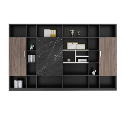 慧采云 办公家具北欧风文件柜办公柜木质书柜资料柜办公室背景板式柜子档案柜储物柜