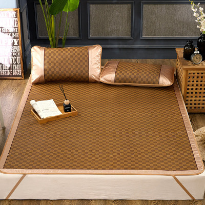 夏季可折叠床上用品藤席1.2米