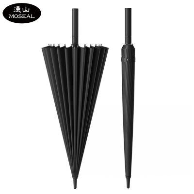 漫山 24骨长柄雨伞抗风暴雨升级纤维中棒直柄雨伞MXQ-A103(把)