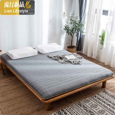 乳胶记忆棉榻榻米床垫子加厚针织棉软垫1.8米学生宿舍褥子1.5米床 三维工匠