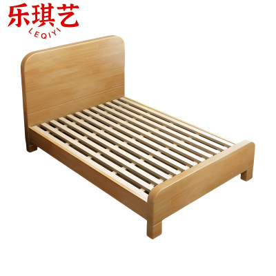乐琪艺 单人床 原木色 200*135*46cm 张