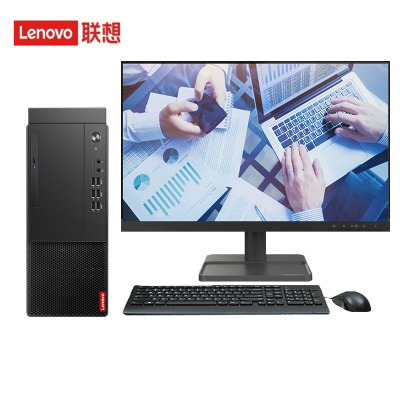  联想(Lenovo)启天M455 商用办公台式机电脑整机(i5-12400 8G 512G固态 Win11)23英寸显示器