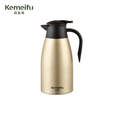 珂美芙 304真空迎宾壶 哑金1600ml 个