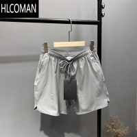 HLCOMAN迪家工厂单!线下500+!夏季男士松紧腰运动休闲纯色短裤五分裤潮