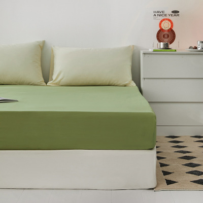 纯色全棉水洗棉单品床笠床垫保护罩纯棉床包榻榻米防尘罩