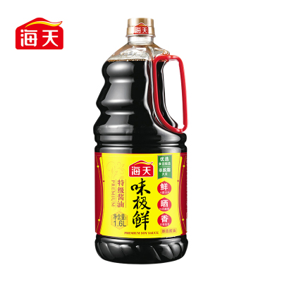 海天酱油 特级味极鲜酱油1.6L家庭装厨房调味料凉拌酿造酱油