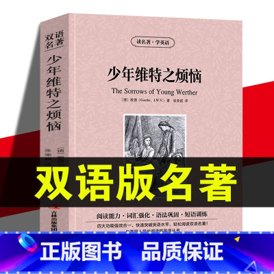 [正版]少年维特之烦恼 读名著学英语原著 英文版中文版英汉双语读物青少青少年版初高中小学生阅读世界名著小说书籍 少年维