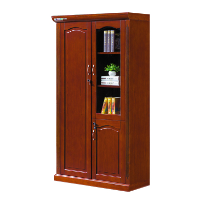 臻远ZY051402木质文件柜油漆贴木皮资料柜书柜 二门