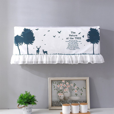 空调防尘罩 空调罩套 开机不取挂式挂机空调套简约空调挡风帘 树影 1.5p(86厘米以内)开机不取