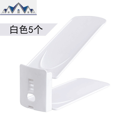 家用双层鞋子收纳架塑料省空间一体式鞋盒托鞋柜口简易鞋架 三维工匠收纳柜