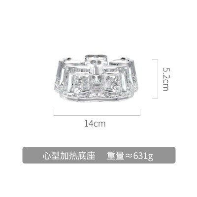 美帮汇家用茶壶套装小号沏茶杯耐热玻璃煮茶带过滤泡茶一人锤纹功夫茶具 加热底座