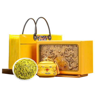 黄金芽茶叶2024年新茶正宗安吉奶白茶明前绿茶特级嫩芽春茶礼盒装茶叶