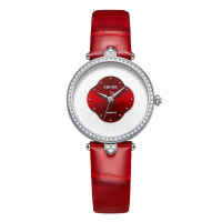 依波(EBOHR)卡纳系列新品国风红海棠女表气质高级感女款石英表 红海棠 51851446