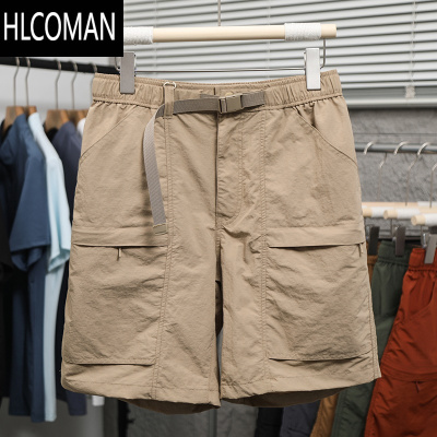HLCOMAN机能山系!情侣款!防泼水工艺!夏季男女户外工装短裤速干五分裤