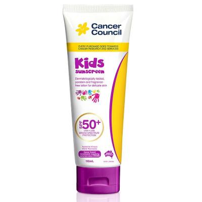 Cancer Council 茜茜尔 CC 儿童防晒霜乳 SPF50+ 110ml 1支装 无酒精香精 澳洲进口
