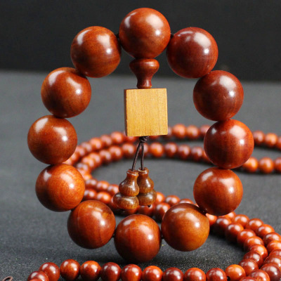 厂家直销天然印尼血龙木手串透光帝王木佛珠手链男女文玩饰品礼物送女朋友老婆情人节七夕生日礼物