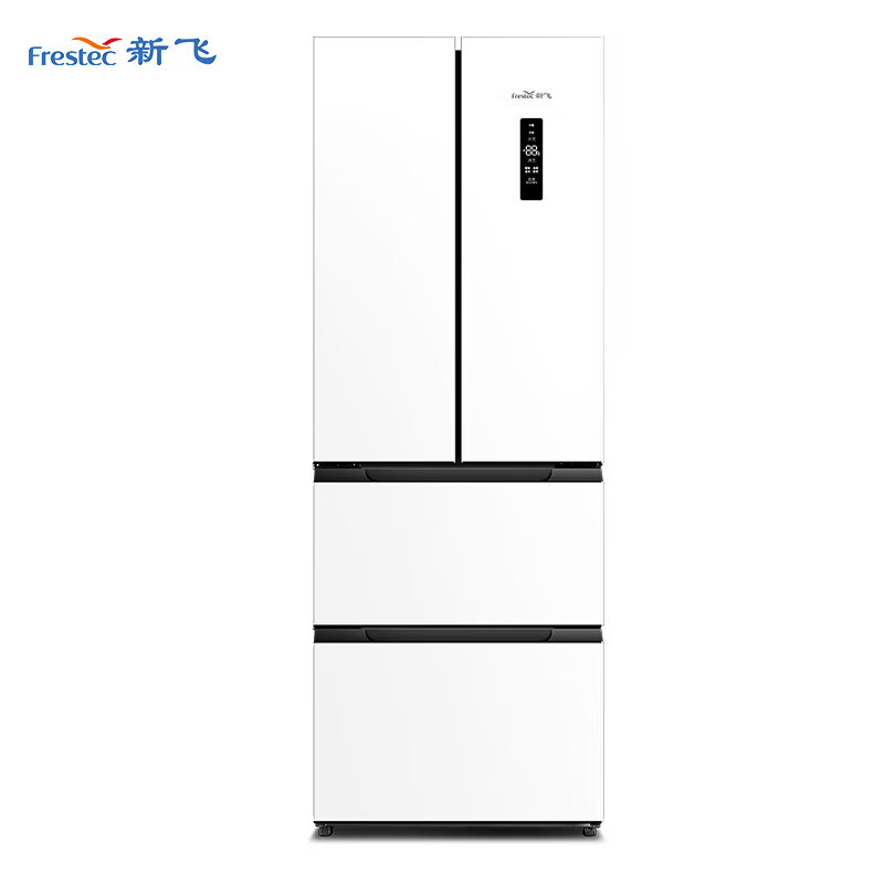 新飞336升变频一级能效法式多门家用冰箱纤薄三档控温多维风冷无霜电冰箱BCD-336WK7AT 336升[素雪白]