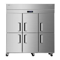 澳柯玛(AUCMA) 厨房冰箱VCF-1357XG 冷藏冷冻双温六门冰箱6开门大容量冷柜饭店后厨冷藏冷冻展示柜食品储藏箱